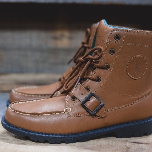 🥾 Polo Ralph Lauren Leather Ranger Hi II Boots 🥾 - Picture 6 of 9